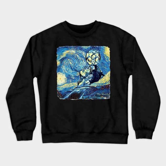 Ronaldo Van Gogh Style Crewneck Sweatshirt by todos